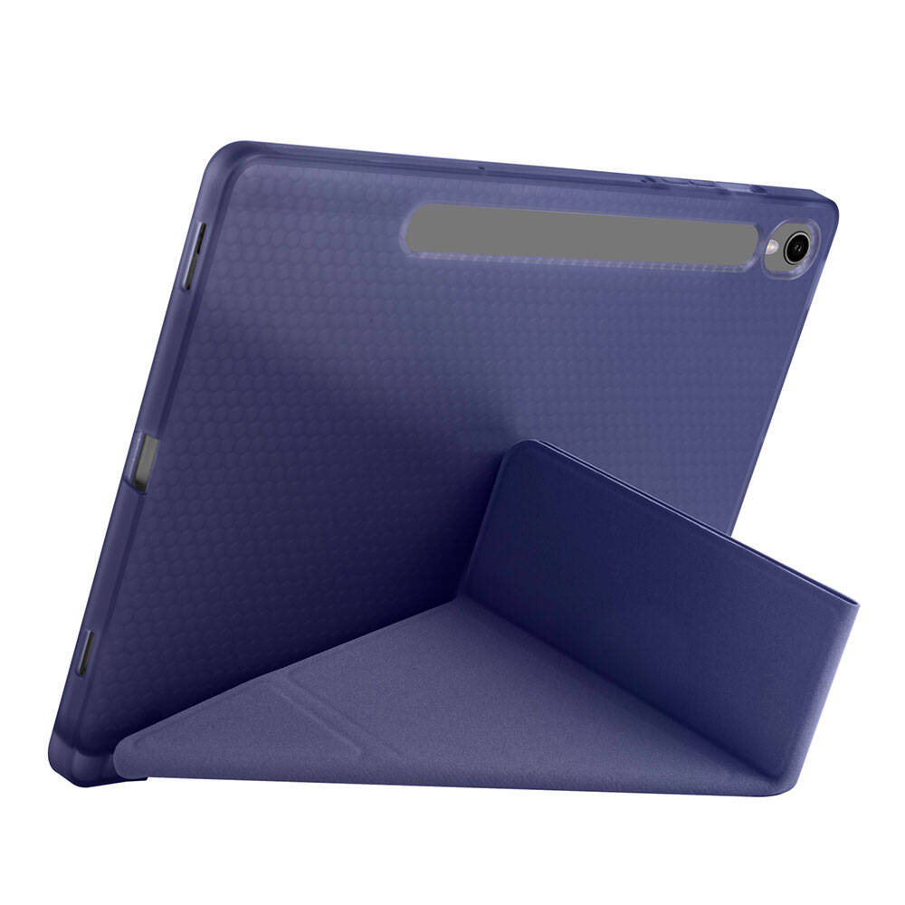 Samsung Galaxy Tab S10 Uyumlu Lite Kılıf Zore Tri Folding Kalem Bölmeli Standlı Kılıf - 24