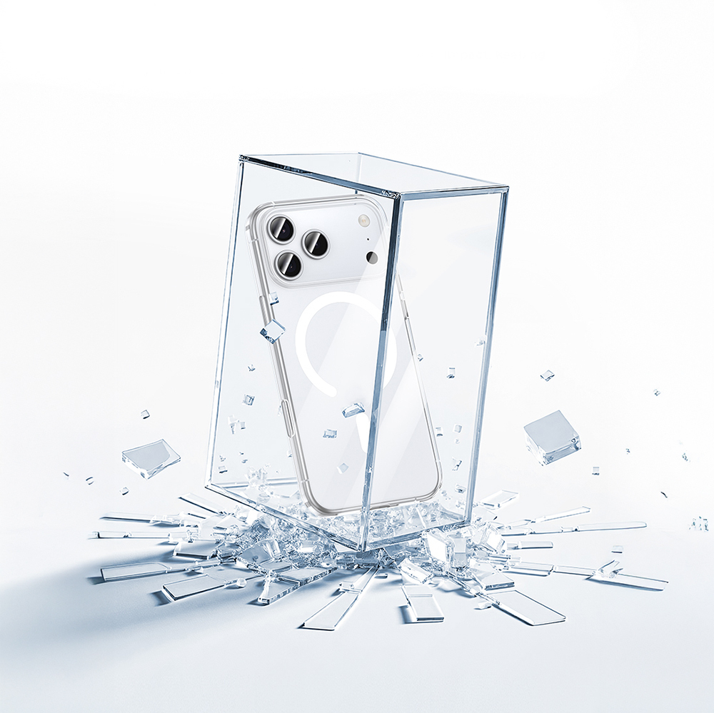 Apple iPhone 17 Kılıf M-safe Şarj Özellikli Benks ​​​​​​Crystal Serisi Şeffaf Kapak - 5