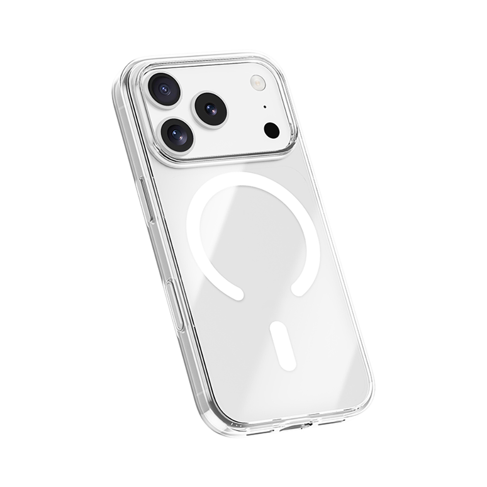 Apple iPhone 17 Pro Kılıf M-safe Şarj Özellikli Benks ​​​​​​Crystal Serisi Şeffaf Kapak - 3