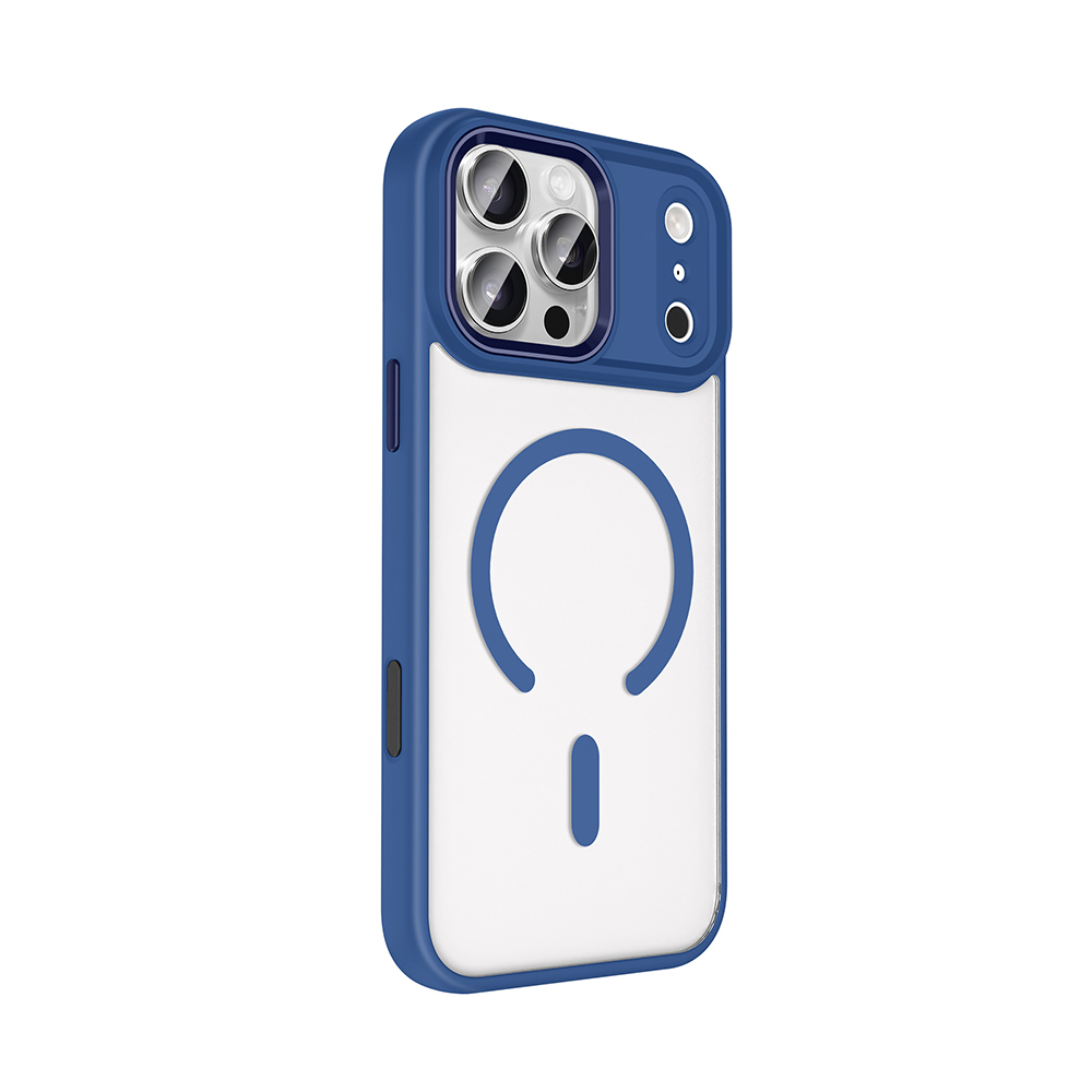 Apple iPhone 17 Pro Kılıf Wireless Şarj Özellikli Zore Krom M-safe Silikon Kapak - 3
