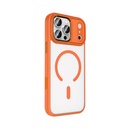 Apple iPhone 17 Pro Kılıf Wireless Şarj Özellikli Zore Krom M-safe Silikon Kapak - 5