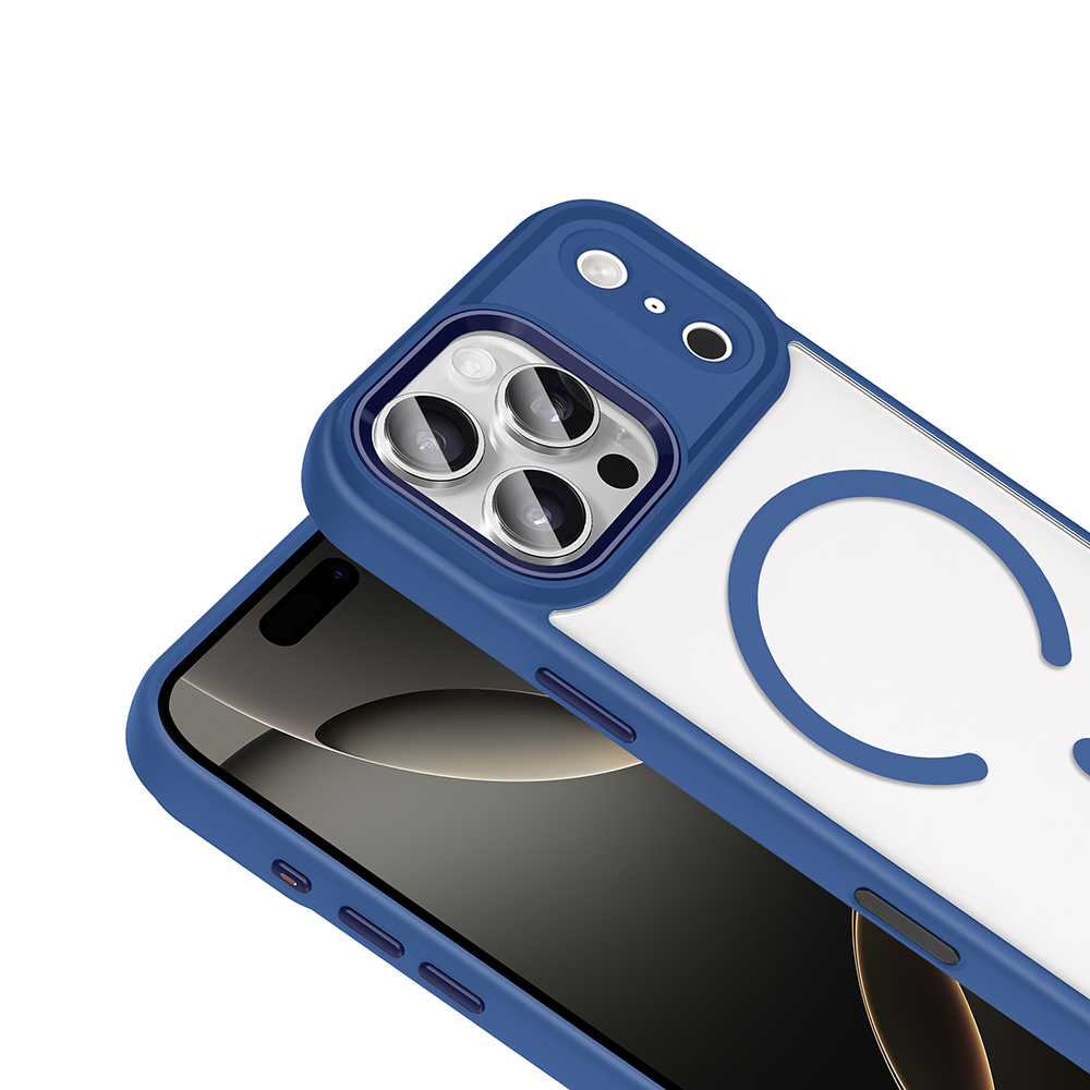 Apple iPhone 17 Pro Kılıf Wireless Şarj Özellikli Zore Krom M-safe Silikon Kapak - 7