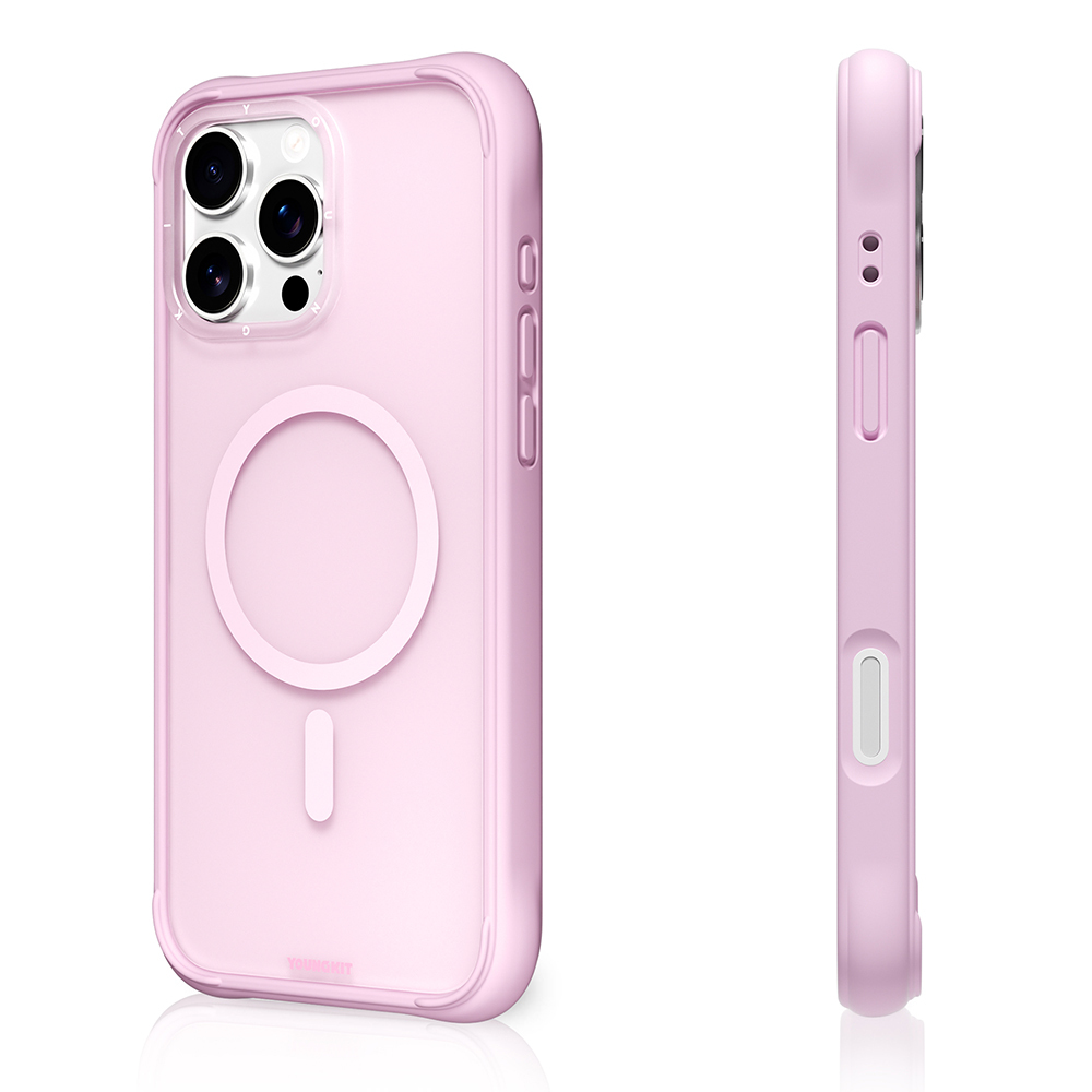 Apple iPhone 16 Pro Uyumlu Kılıf M-safe Şarj Özellikli Youngkit Macaroon Serisi Kapak - 7