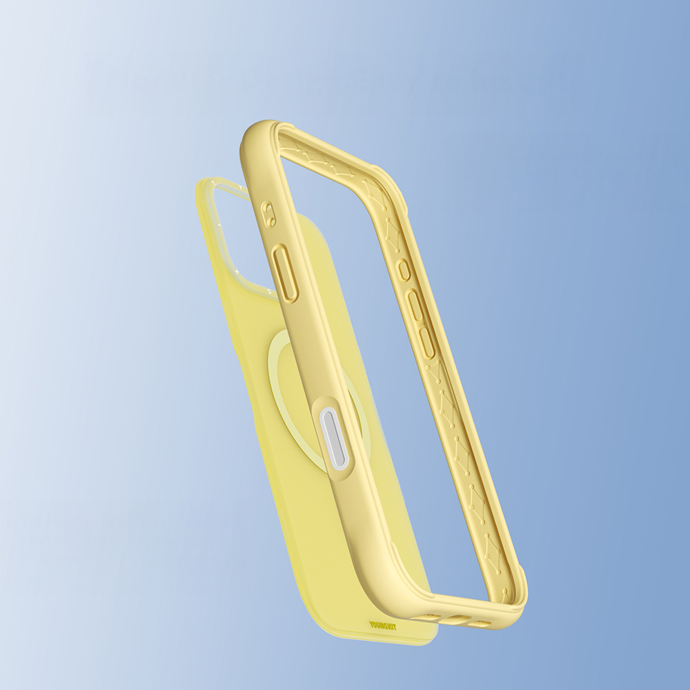 Apple iPhone 16 Pro Uyumlu Kılıf M-safe Şarj Özellikli Youngkit Macaroon Serisi Kapak - 24
