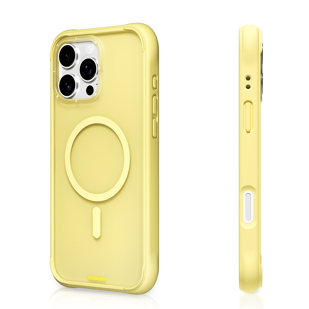 Apple iPhone 16 Pro Max Uyumlu Kılıf M-safe Şarj Özellikli Youngkit Macaroon Serisi Kapak - 1