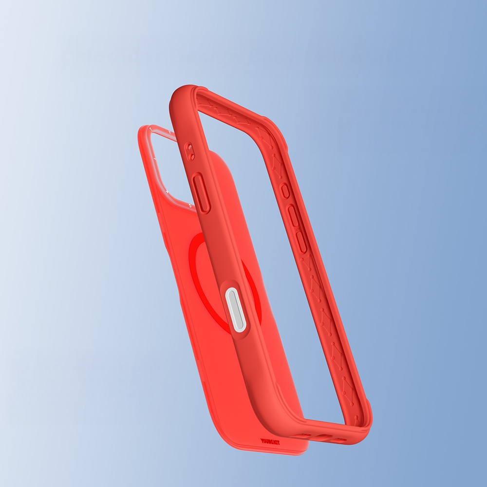 Apple iPhone 16 Pro Max Uyumlu Kılıf M-safe Şarj Özellikli Youngkit Macaroon Serisi Kapak - 28
