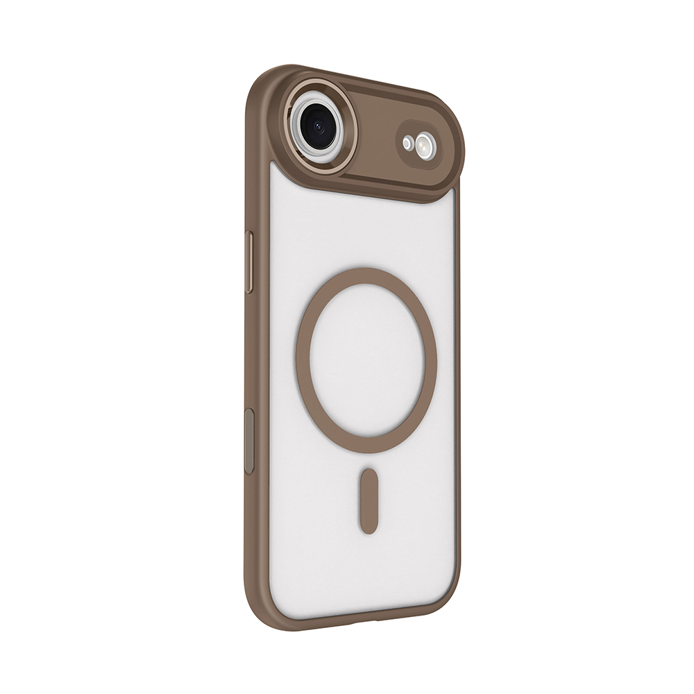 Apple iPhone 17 Air Kılıf Wireless Şarj Özellikli Zore Krom M-safe Silikon Kapak - 4