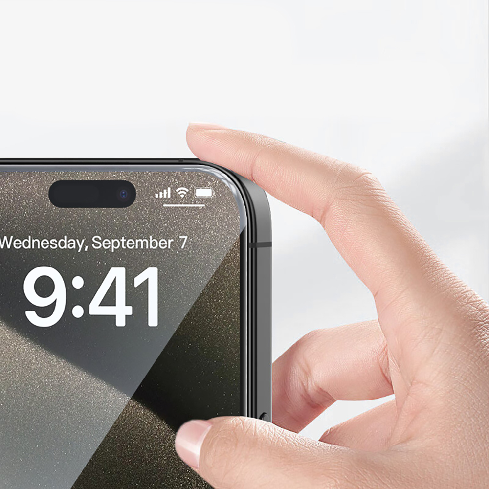 Apple iPhone 14 Uyumlu Zore 3D Oliv HD Temperli Cam Ekran Koruyucu + Kolay Uygulama Aparatı - 5