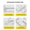 Apple iPhone 14 Uyumlu Zore 3D Oliv HD Temperli Cam Ekran Koruyucu + Kolay Uygulama Aparatı - 7