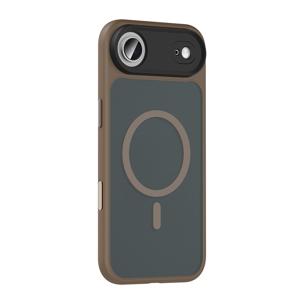 Apple iPhone 17 Air Kılıf Mat Arka Yüzey Wireless Şarj Özellikli Zore Flet M-safe Kapak - 4