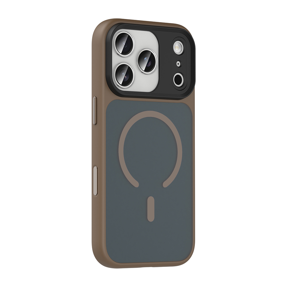 Apple iPhone 17 Pro Max Kılıf Mat Arka Yüzey Wireless Şarj Özellikli Zore Flet M-safe Kapak - 5
