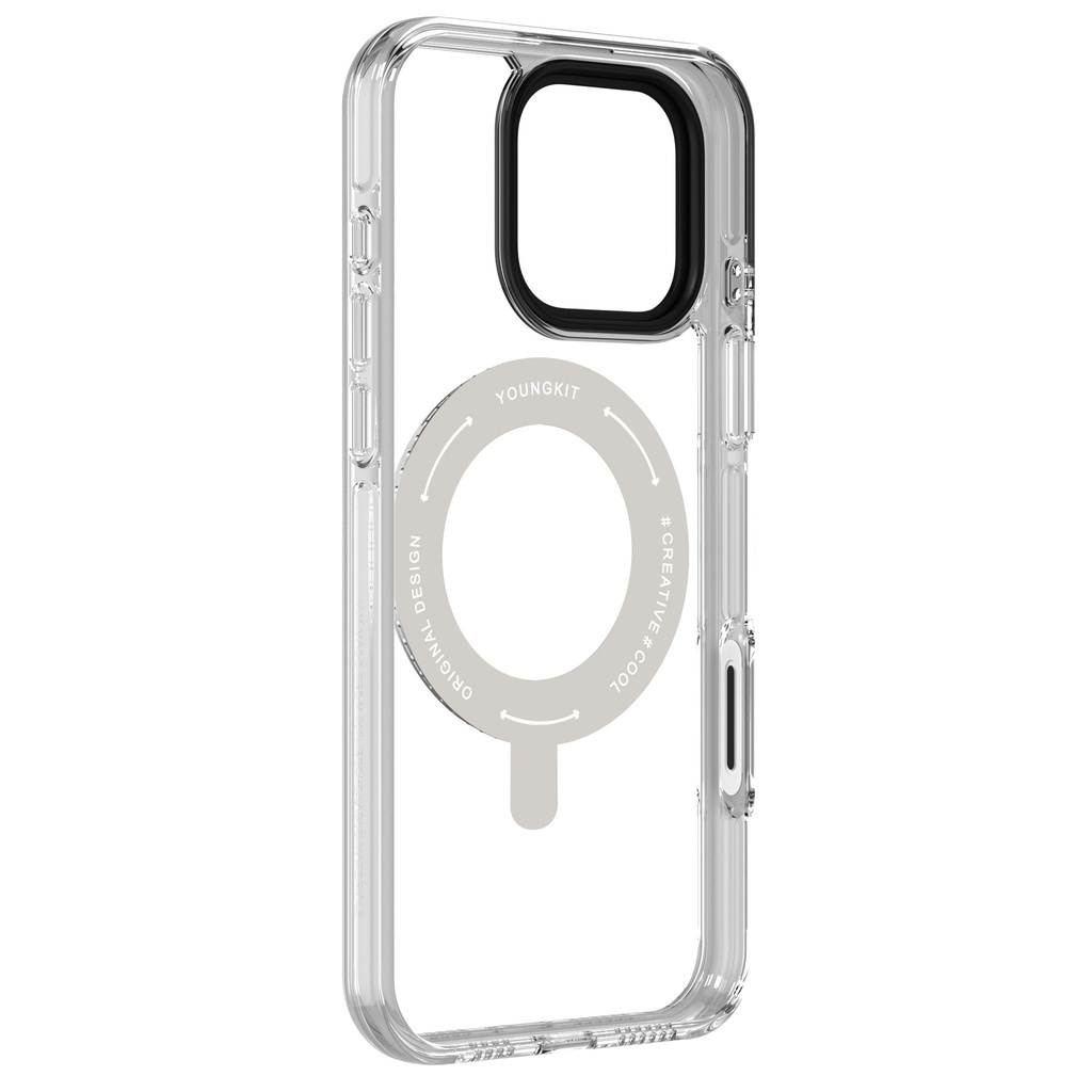 Apple iPhone 16 Pro Max Uyumlu Kılıf M-safe Şarj Özellikli Standlı Aksiyon Butonlu Youngkit Pivot Serisi Kapak - 5