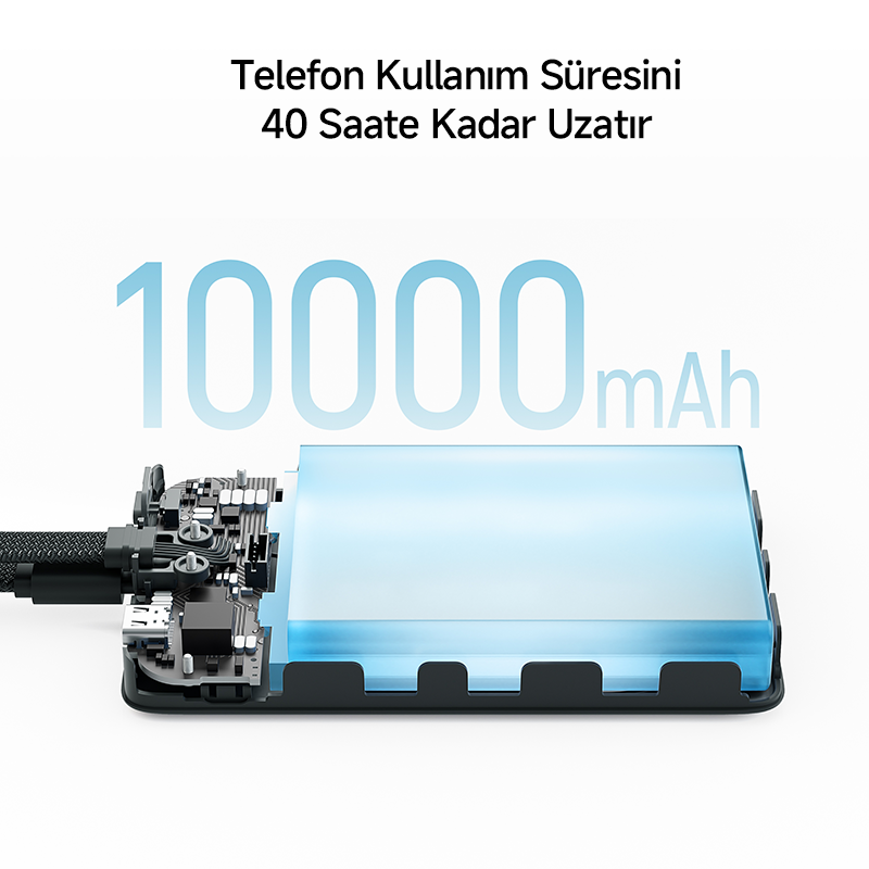 CUKTECH MagSafe Power Bank CP12 10000 mAh | 20 W Kablosuz Hızlı Şarj | iPhone 12/13/14/15/16/17 Serisi ile Uyumlu Taşınabilir Şarj Cihazı