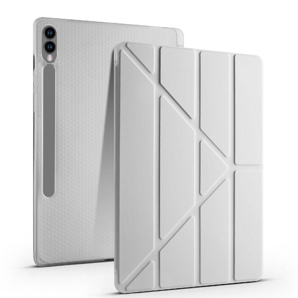 Samsung Galaxy Tab S9 Plus Uyumlu Kılıf Zore Tri Folding Kalem Bölmeli Standlı Kılıf - 8