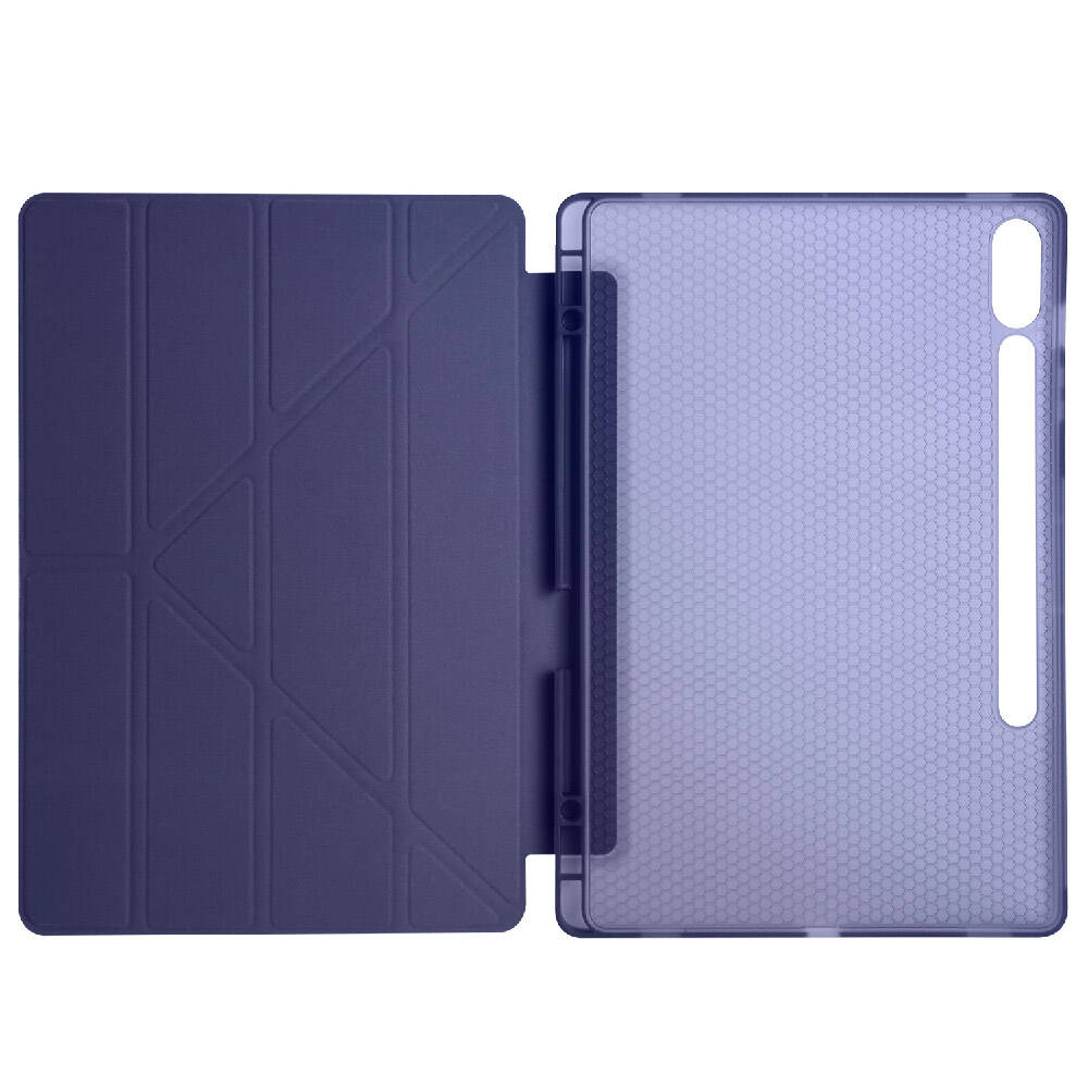 Samsung Galaxy Tab S9 Plus Uyumlu Kılıf Zore Tri Folding Kalem Bölmeli Standlı Kılıf - 20