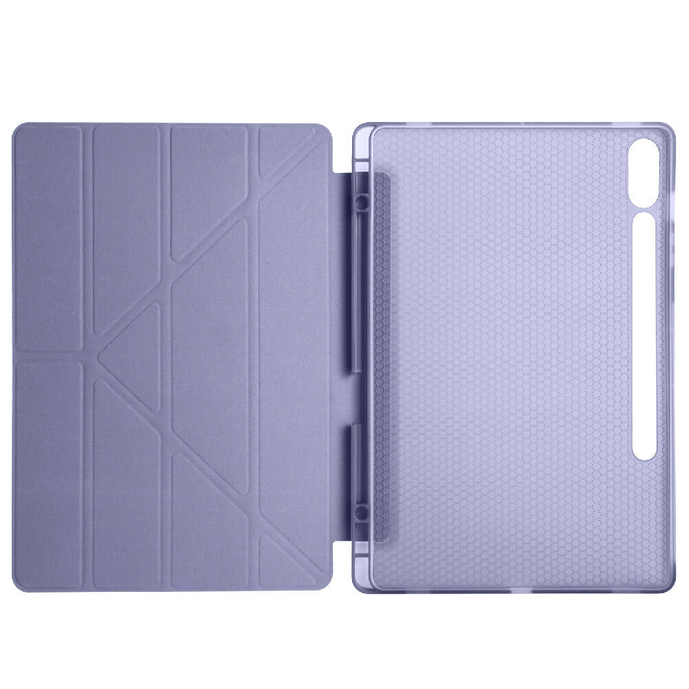 Samsung Galaxy Tab S9 Plus Uyumlu Kılıf Zore Tri Folding Kalem Bölmeli Standlı Kılıf - 22