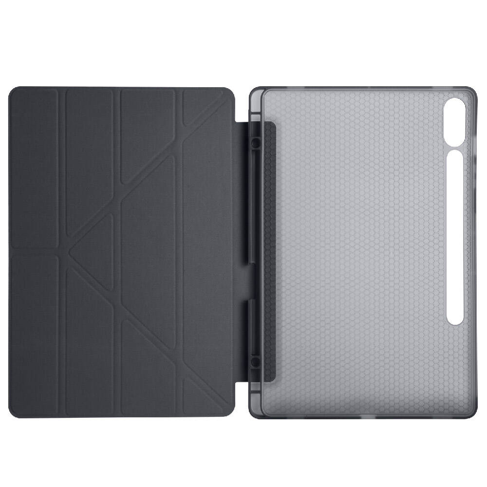 Samsung Galaxy Tab S9 Plus Uyumlu Kılıf Zore Tri Folding Kalem Bölmeli Standlı Kılıf - 23