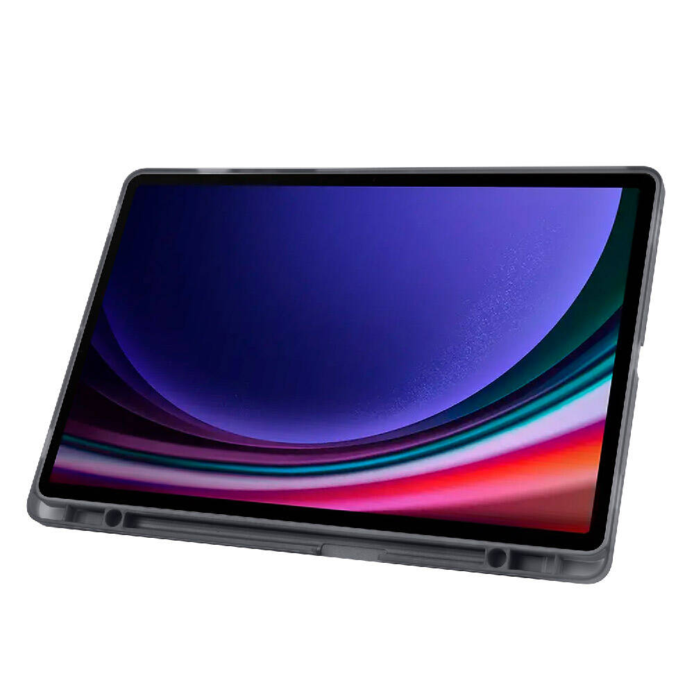 Samsung Galaxy Tab S9 Plus Uyumlu Kılıf Zore Tri Folding Kalem Bölmeli Standlı Kılıf - 25
