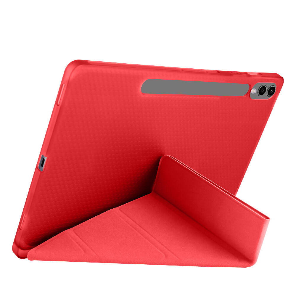 Samsung Galaxy Tab S9 Plus Uyumlu Kılıf Zore Tri Folding Kalem Bölmeli Standlı Kılıf - 33