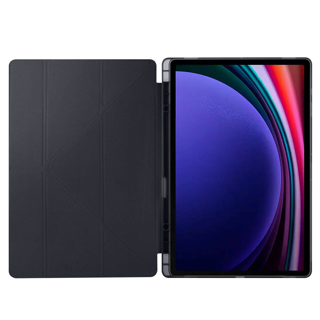 Samsung Galaxy Tab S9 Ultra SM-X910 Uyumlu Kılıf Zore Tri Folding Kalem Bölmeli Standlı Kılıf - 10
