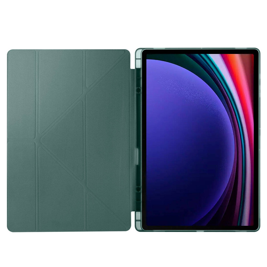 Samsung Galaxy Tab S9 Ultra SM-X910 Uyumlu Kılıf Zore Tri Folding Kalem Bölmeli Standlı Kılıf - 12