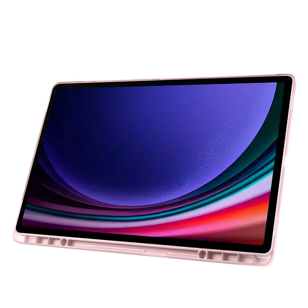 Samsung Galaxy Tab S9 Ultra SM-X910 Uyumlu Kılıf Zore Tri Folding Kalem Bölmeli Standlı Kılıf - 18