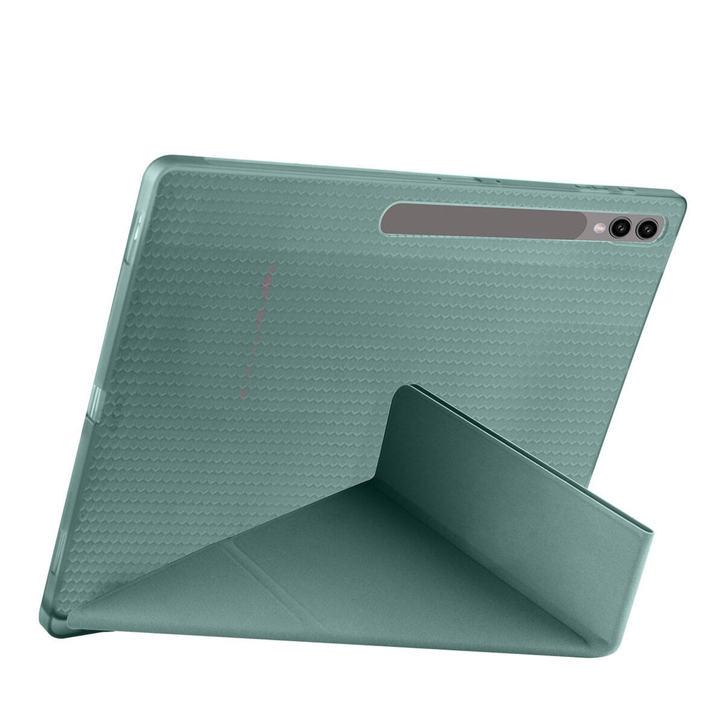 Samsung Galaxy Tab S9 Ultra SM-X910 Uyumlu Kılıf Zore Tri Folding Kalem Bölmeli Standlı Kılıf - 28