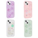 Apple iPhone 14 Uyumlu Kılıf Kabartma Figürlü Parlak Zore Toys Silikon Kapak - 1
