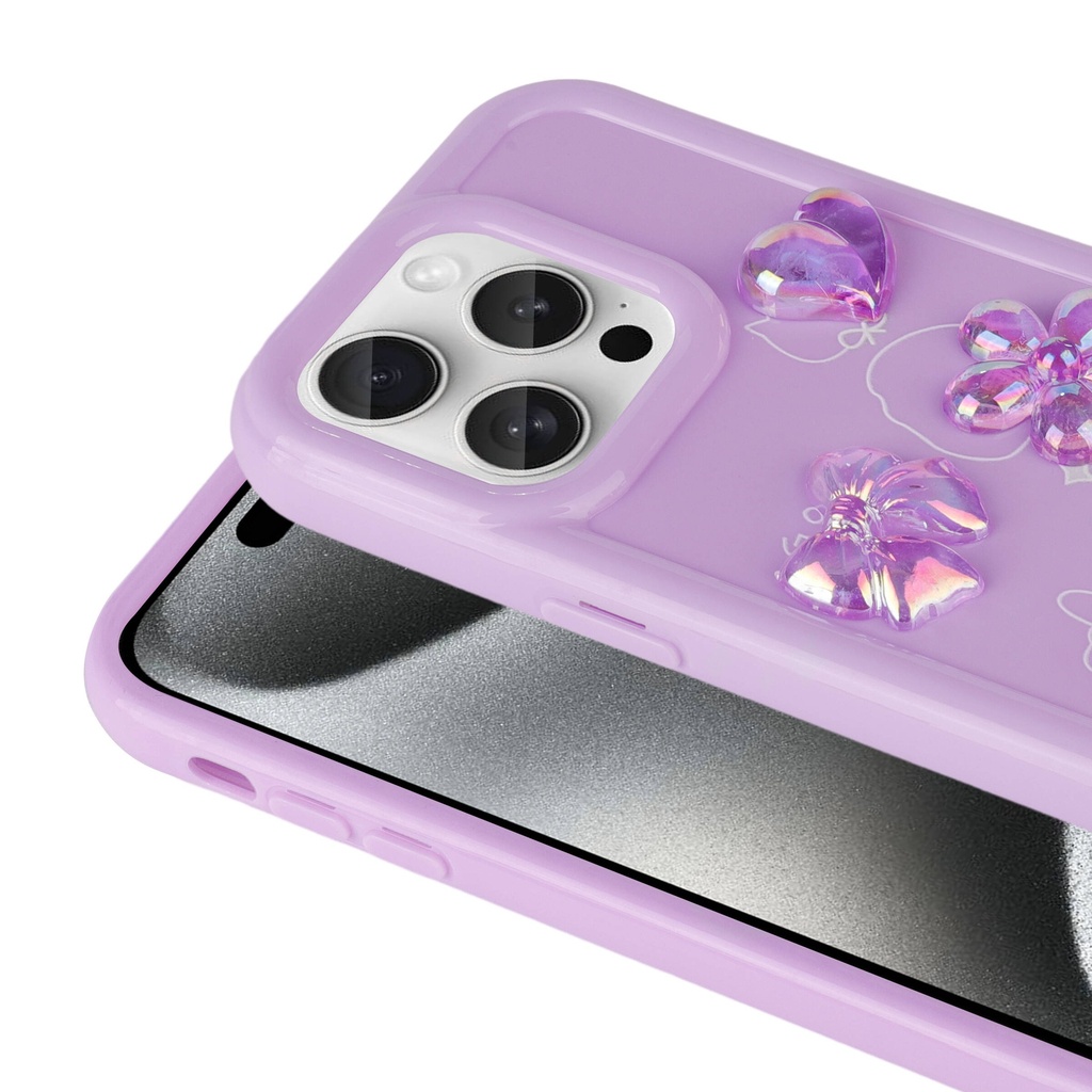 Apple iPhone 14 Pro Uyumlu Kılıf Kabartma Figürlü Parlak Zore Toys Silikon Kapak - 2