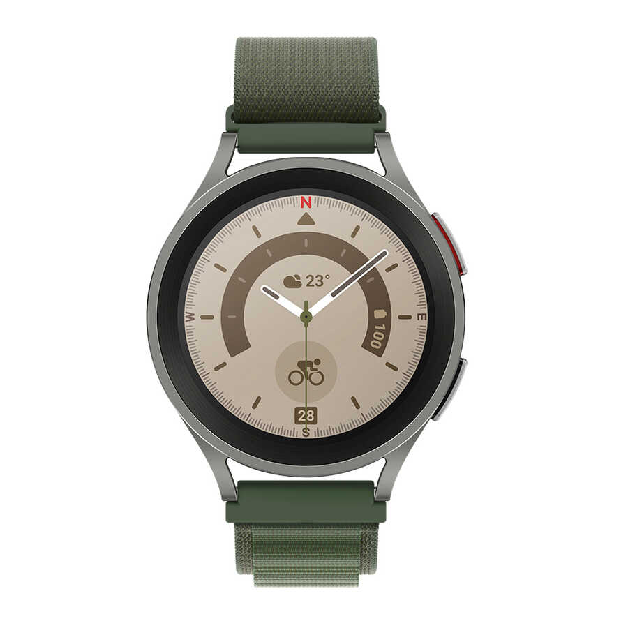 Samsung Galaxy Watch 42mm Uyumlu Zore KRD-74 20mm Hasır Kordon - 6