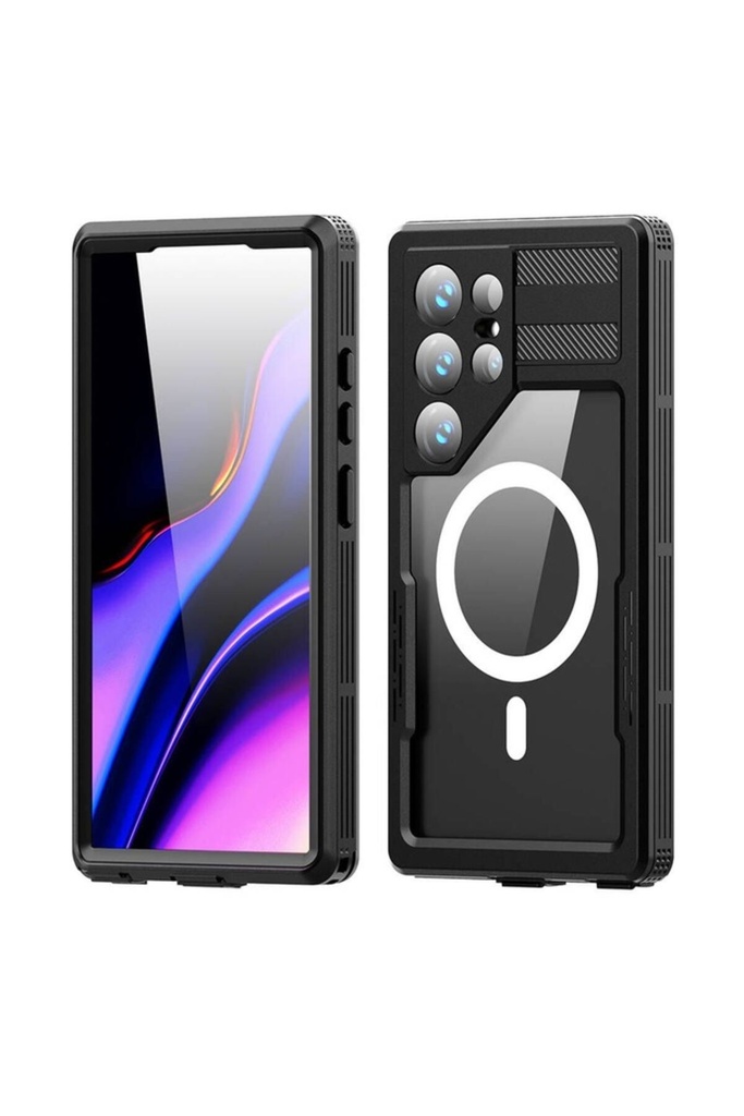 Samsung Galaxy S24 Ultra Uyumlu Kılıf M-safe Şarj Özellikli 1-1 Su Geçirmez Kılıf
