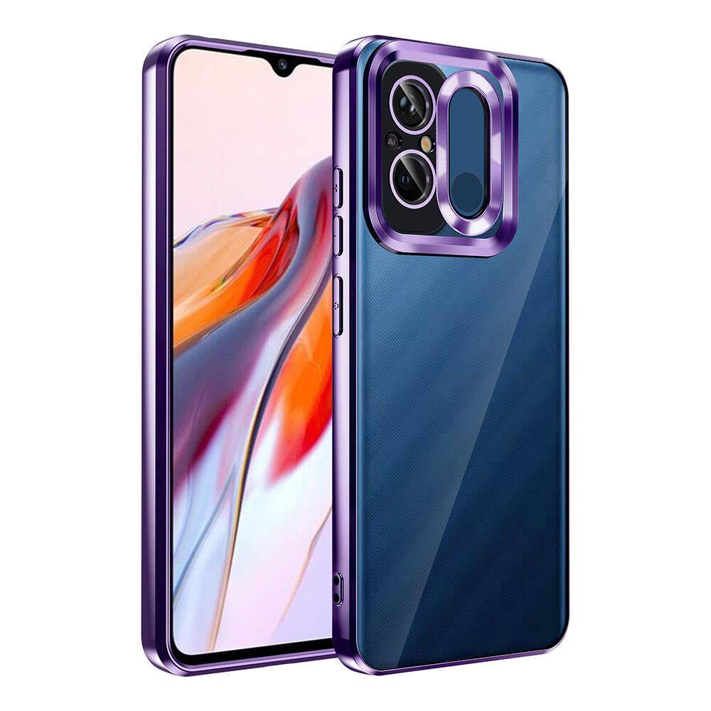 Xiaomi Redmi 12C Uyumlu Kılıf Kamera Korumalı Logo Gösteren Zore Omega Kapak