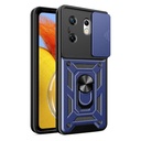 Infinix Zero 30 4G Uyumlu Kılıf Magnetik Standlı Kamera Korumalı Zore Sürgülü Vega Kapak