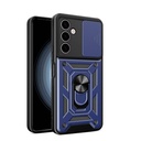 Samsung Galaxy A24 Uyumlu Kılıf Magnetik Standlı Kamera Korumalı Zore Sürgülü Vega Kapak