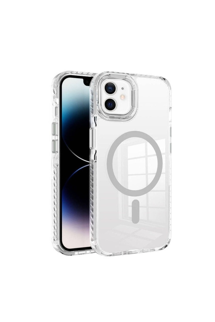 Apple iPhone 11 Uyumlu Kılıf M-safe Şarj Özellikli Airbagli Takılabilir Askı Aparatlı Zore Nana Kapak