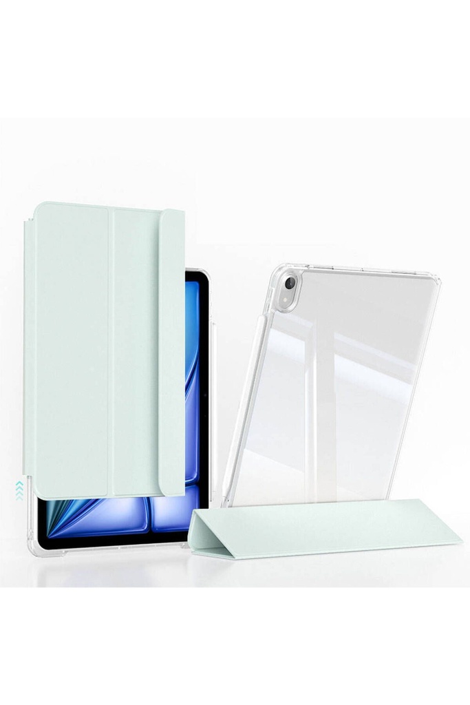 ​Apple iPad Air 13 2024 Uyumlu Kılıf Magnetik Ayrılabilen Airbagli Zore Sliding Tablet Kılıfı