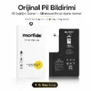 Apple iPhone 14 Pro Uyumlu Batarya 3510 mAh Orijinal Pil Bildirimi Pil Sağlığını Gösterir 15 Ay Garanti S-Max