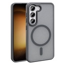 Samsung Galaxy S23 Uyumlu Kılıf M-safe Şarj Özellikli Mat Arka Yüzey Zore Sio Kapak