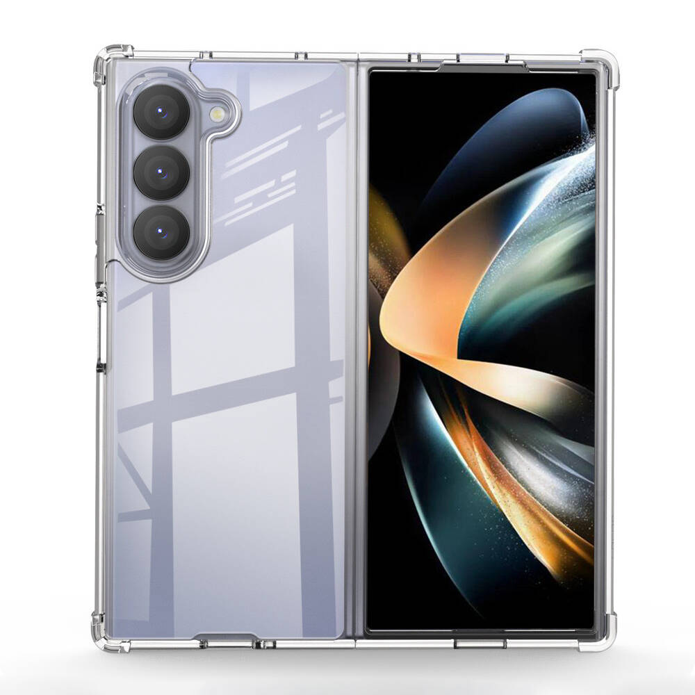 Galaxy Z Fold 6 Uyumlu Kılıf Sert Silikon Köşe Korumalı Nitro Anti Shock Zore Silikon Kapak