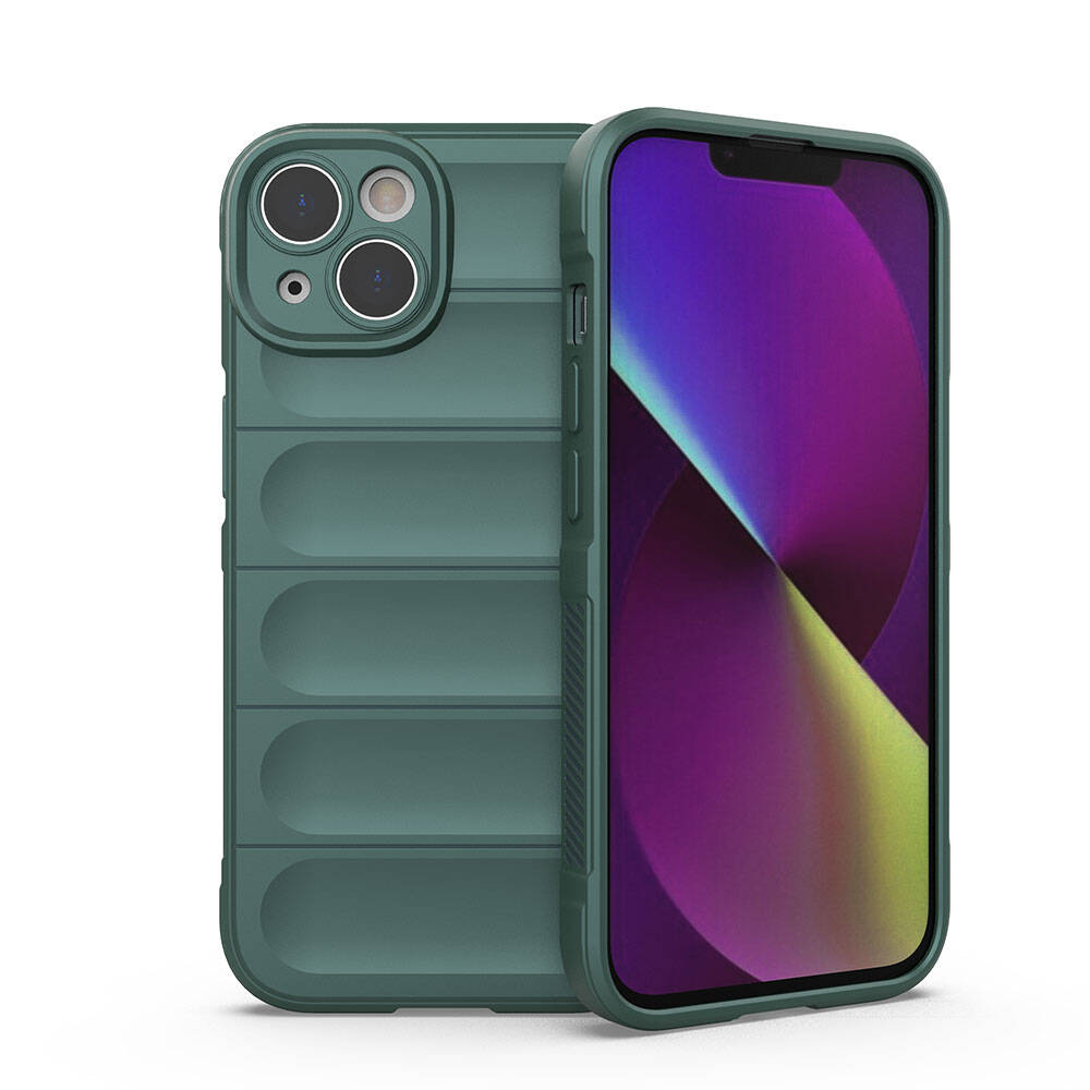 Apple iPhone 14 Uyumlu Kılıf Esnek TPU Oyuklu Arka Yüzey Tasarımlı Zore Etnik Silikon Kapak