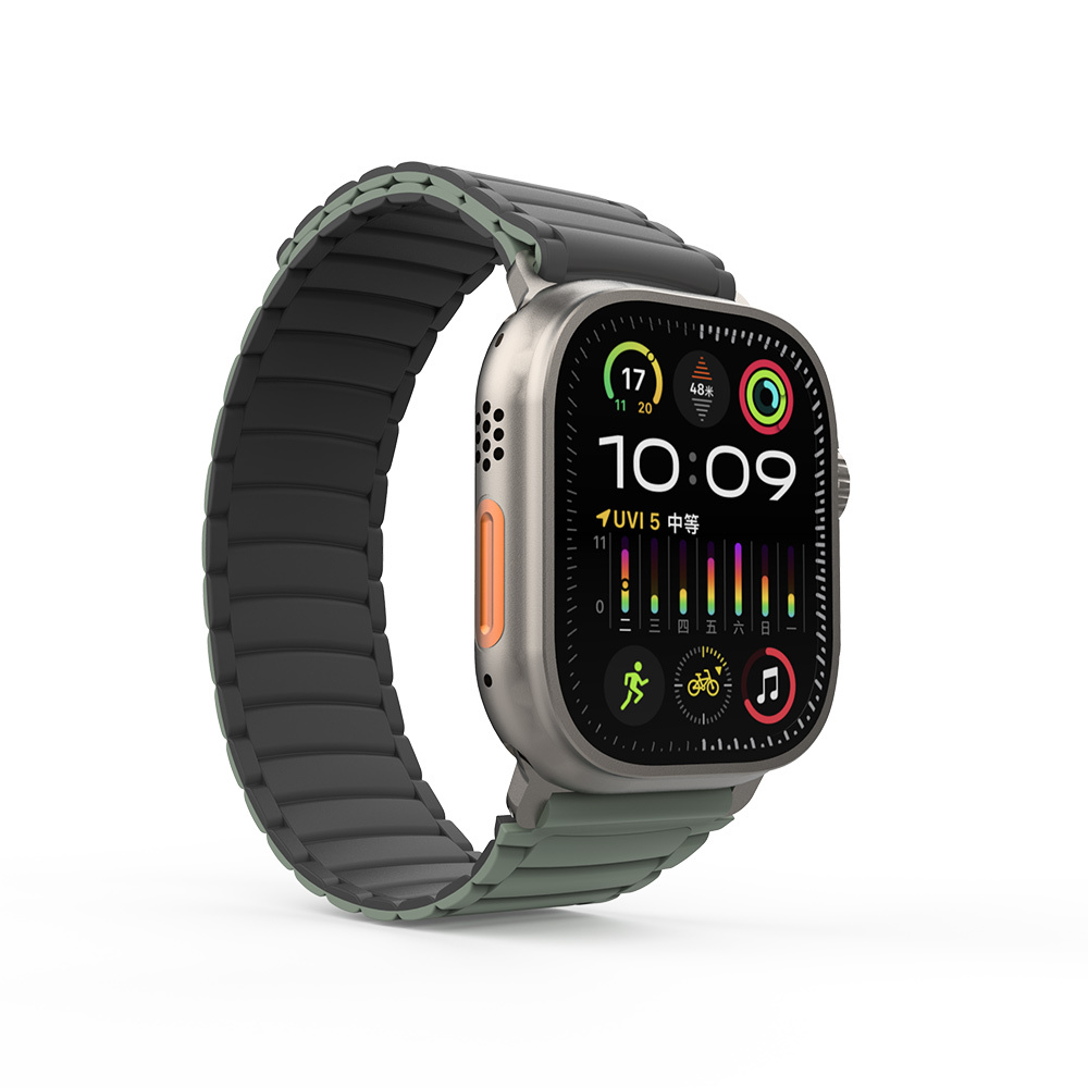 Apple Watch Ultra 49mm Uyumlu Zore KRD-122 Silikon Kordon Strap Kayış
