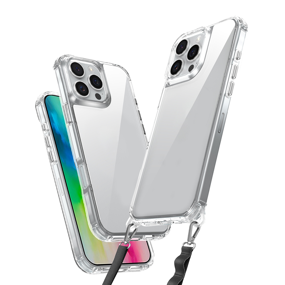 Apple iPhone 16 Pro Max Uyumlu Kılıf Airbagli Takılabilir Askı Aparatlı Zore Snap Silikon Kapak