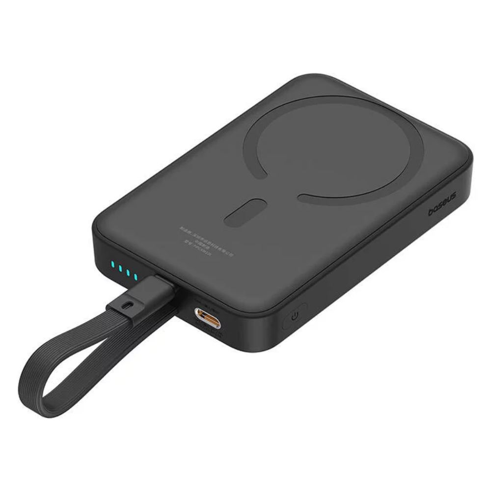 Baseus Magnetic Mini MagSafe 10000mAh 20W Lightning Kablolu Powerbank iPhone 11 12 13 14 Serisi Uyumlu!