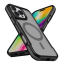 Apple iPhone 16 Pro Uyumlu Kılıf M-safe Şarj Özellikli Renkli Kenar Airbag Şeritli Zore Lamer Kapak