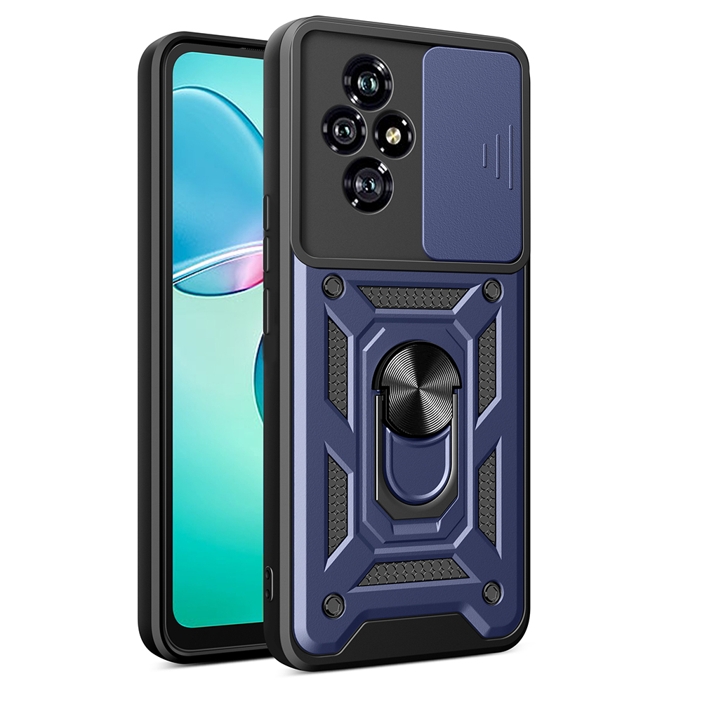 Honor 200 Uyumlu Kılıf Magnetik Standlı Kamera Korumalı Zore Sürgülü Vega Kapak