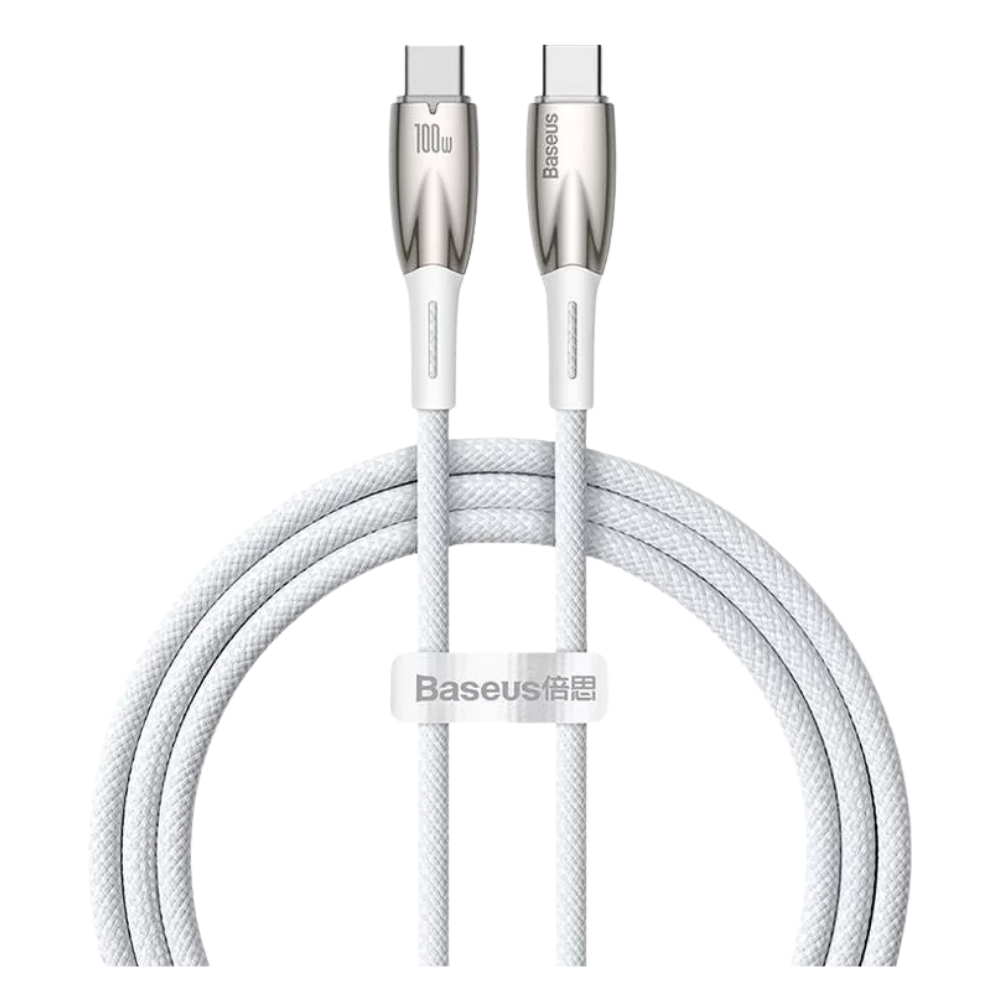 Baseus Glimmer Series 100W Type-C to Type-C Hızlı Data ve Şarj Kablosu 1 Metre