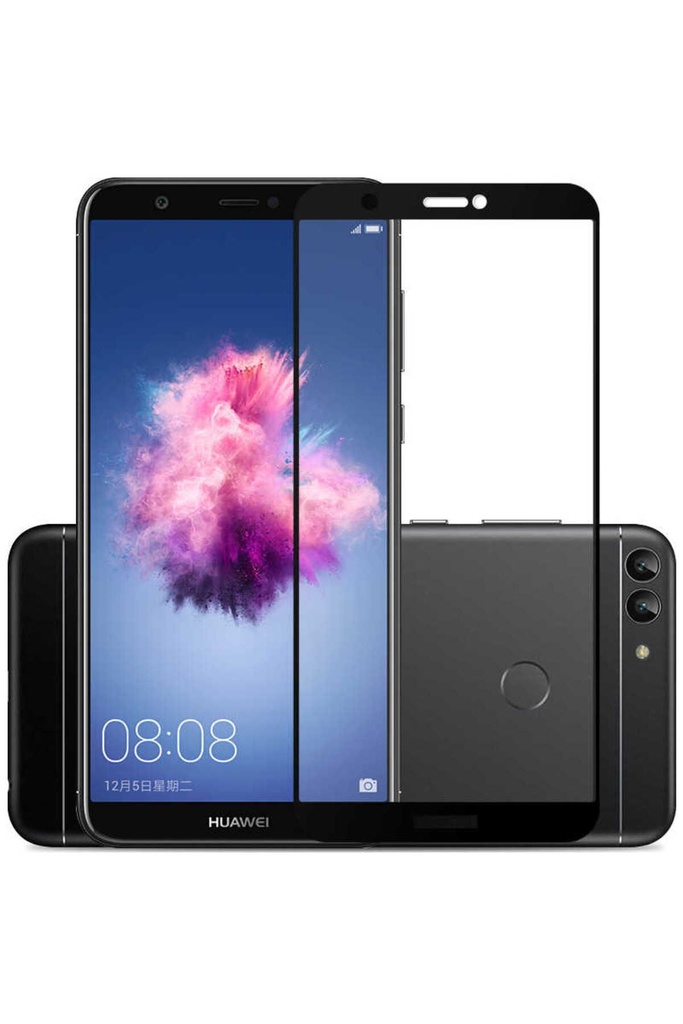 Huawei P Smart Uyumlu Zore Kenarları Kırılmaya Dayanıklı Cam Ekran Koruyucu