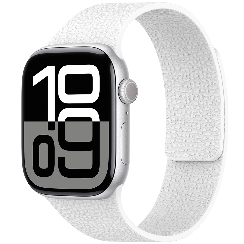 Apple Watch 38mm Uyumlu Zore KRD-136 Kabartma Desenli Silikon Kordon