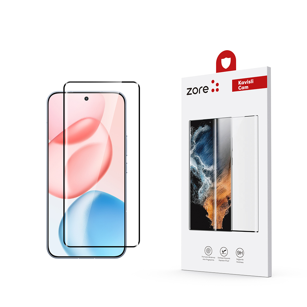 Honor 400 Pro Uyumlu Zore Full Yapışkanlı Cam Ekran Koruyucu