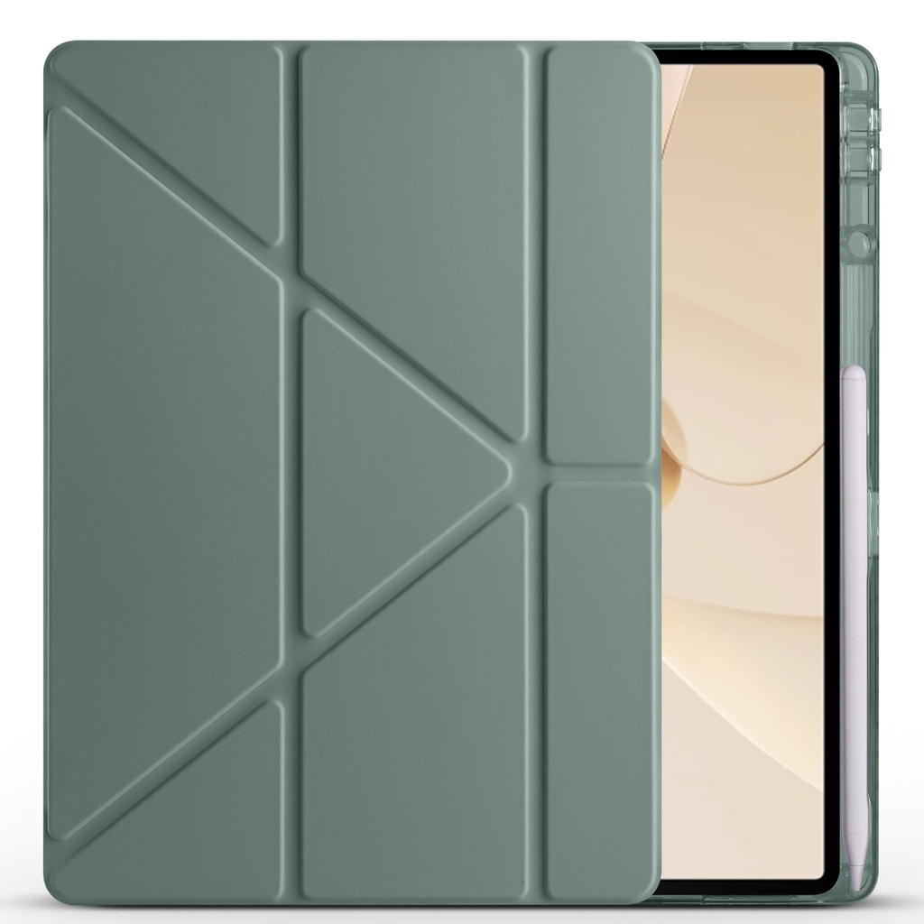Huawei Mate Uyumlupad 12X Kılıf Zore Tri Folding Kalem Bölmeli Standlı Kılıf